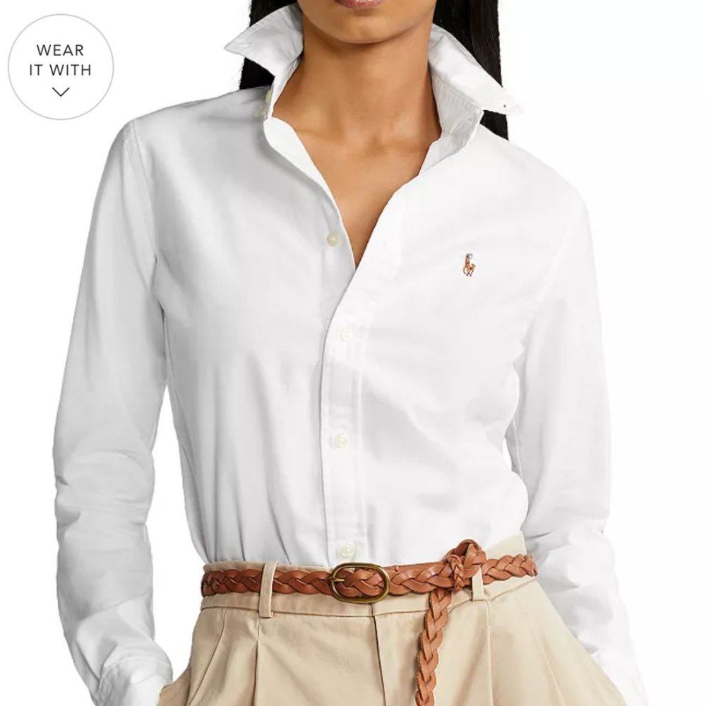 Polo Ralph Lauren Classic Fit Oxford Shirt - White - XS